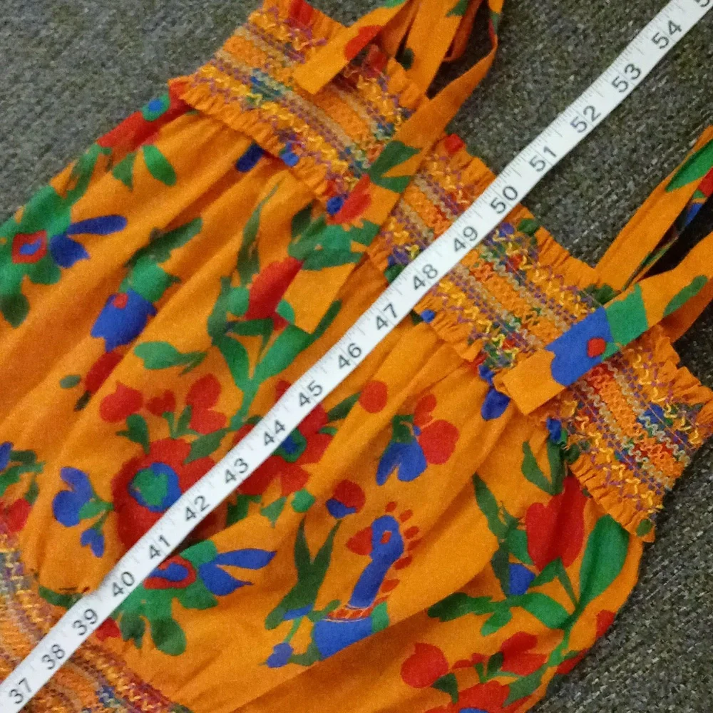 🌞HTF Tory Burch🌞 - Smocked Toucan Floral Cotton Sundress